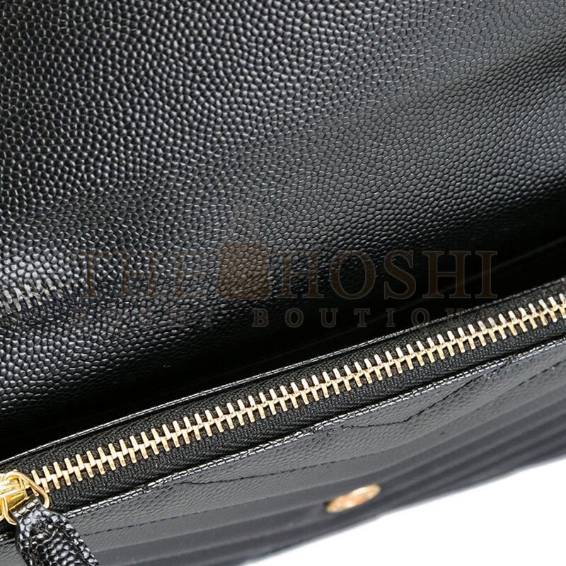 Y51 CASSANDRE ENVELOPE CHAIN WALLET IN GRAIN DE POUDRE LEATHER 393953BOW011000 (19*11.5*4cm) Master Quality